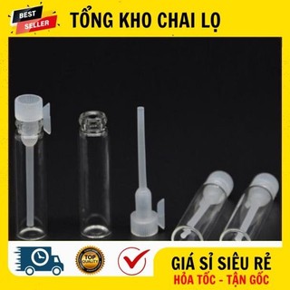 [RẺ VÔ ĐỊCH] Chai Lọ Chiết Nước Hoa ❤ 100 Ống Chiết, Vỏ Chiết, Mẫu Thử Nước Hoa 1ml 2ml 3ml Đựng Dầu Thơm.
