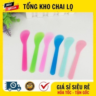 [RẺ VÔ ĐỊCH] [100c] Que Thìa Nhựa Trộn Quét Mask Mặt Nạ Bột Dùng Trong Spa .