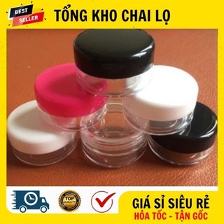 [RẺ VÔ ĐỊCH] Hủ Hộp Đựng Kem ❤ Hủ Hộp Nhựa Tròn 10g Chiết Mỹ Phẩm .