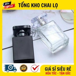 [RẺ VÔ ĐỊCH] Chai Lọ Chiết Nước Hoa ❤ Chai Lọ Chiết Nước Hoa 30ml,50ml Hình Chữ Nhật Đựng Dầu Thơm.