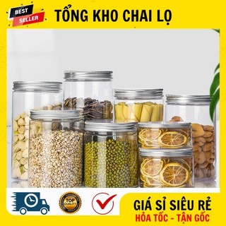 [RẺ VÔ ĐỊCH] Hủ Hộp Đựng Kem ❤ Hũ Hộp Nhựa Pet Trong 50g,100g,200g,250g Đựng Mỹ Phẩm, Thực Phẩm, Đồ Khô, Ngũ Cốc