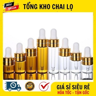 [RẺ VÔ ĐỊCH] Chai Lọ Chiết Serum ❤ Chai Lọ Đựng Tinh Dầu Mỏng 2ml,3ml,5ml Chiết Serum