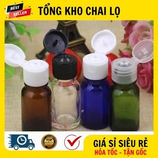 [RẺ VÔ ĐỊCH] Chai Lọ Thuỷ Tinh Nắp Bật ❤ Chai Lọ Nắp Bật Thủy Tinh 5ml,10ml Nâu,Trong .