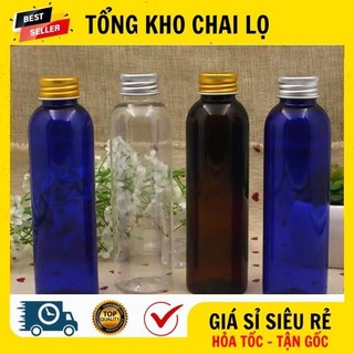 [RẺ VÔ ĐỊCH] Chai Lọ Chiết Mĩ Phẩm ❤ Chai Lọ Nhựa Pet Nắp Nhôm 150ml,200ml,250ml.