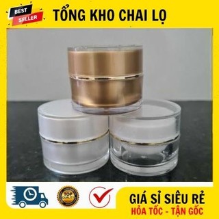 [RẺ VÔ ĐỊCH] Hủ Hộp Đựng Kem ❤ Hũ Hộp Chiết Mỹ Phẩm Tròn Rc 5g,10g Có Nắp Lót Đựng Kem Face .