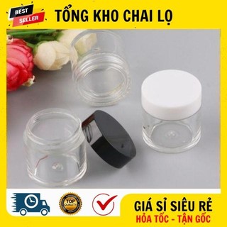 [RẺ VÔ ĐỊCH] Hủ Hộp Đựng Kem ❤ Hũ Hộp Nhựa Thân Cao 10g Đựng Kem, Chiết Mỹ Phẩm .