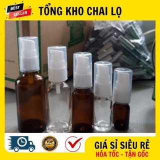 [RẺ VÔ ĐỊCH] Chai Chiết Mĩ Phẩm ❤ Chai Thủy Tinh Xịt Giọt 50ml,100ml Chiết Mỹ Phẩm, Dầu Gội, Sữa Tắm, Serum .