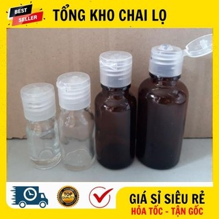 [RẺ VÔ ĐỊCH] Chai Lọ Nắp Bật Thủy Tinh 20ml,30ml Chiết Mỹ Phẩm .