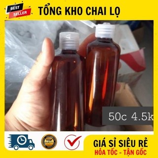 [RẺ VÔ ĐỊCH] Chai Nhựa Nắp Bật ❤ Chai Nắp Bật Nâu 50ml,100ml , Chai Lo My Pham , Lọ Mỹ Phẩm .