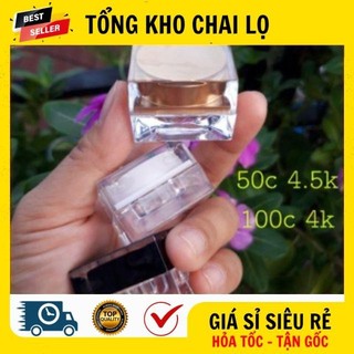 [RẺ VÔ ĐỊCH] Hủ Hộp Đựng Kem ❤ Hũ Hộp Chiết Mỹ Phẩm 5g Vuông Đựng Kem .