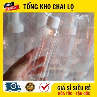 [RẺ VÔ ĐỊCH] Chai Lọ Nhựa Nắp Bật ❤ Chai Lọ Nhựa Pet Nắp Bật 150ml,200ml,250ml Chiết Mỹ Phẩm .