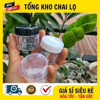 [RẺ VÔ ĐỊCH] Hủ Hộp Đựng Kem ❤ Hũ Hộp Nhựa Trong 30g Có Lót Đựng Kem, Chiết Mỹ Phẩm .