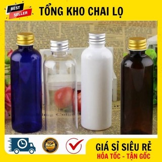 [RẺ VÔ ĐỊCH] Chai Lọ Chiết Mĩ Phẩm ❤ Chai Lọ Nhựa Pet Nắp Nhôm 100ml,50ml,30ml Đựng Mỹ Phẩm, Dược Phẩm .