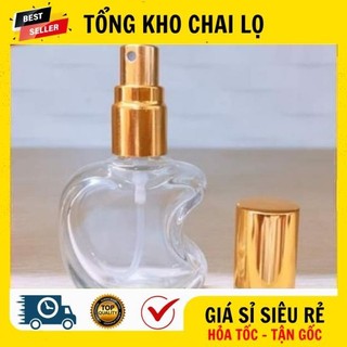 [RẺ VÔ ĐỊCH] Chai Lọ Chiết Nước Hoa ❤ Chai Lọ Chiết Nước Hoa Hình Táo Thủy Tinh 10ml , Chai Lọ Chiết Nước Hoa