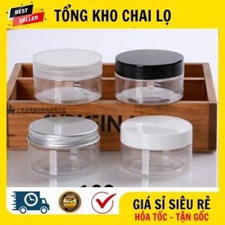 [RẺ VÔ ĐỊCH] Hủ Hộp Đựng Kem ❤ Hũ Hộp Nhựa Pet 100g Đựng Mỹ Phẩm, Thực Phẩm, Đồ Khô, Ngũ Cốc