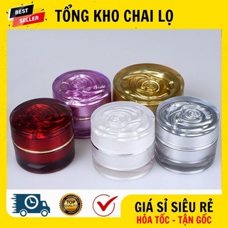 [RẺ VÔ ĐỊCH] Hủ Hộp Đựng Kem ❤ Hũ Hộp Chiết Mỹ Phẩm Hoa Hồng 5g,10g,20g Đựng Mỹ Phẩm .