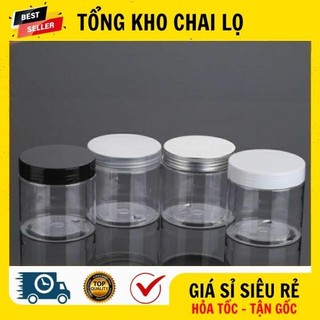 [RẺ VÔ ĐỊCH] Hủ Hộp Đựng Kem ❤ Hũ Hộp Nhựa Pet Trong 50g Đựng Mỹ Phẩm, Thực Phẩm, Đồ Khô, Ngũ Cốc