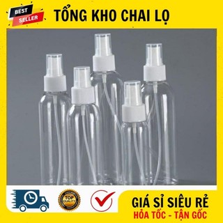 [RẺ VÔ ĐỊCH] Chai Lọ Xịt Phun Sương ❤ Chai Lọ Nhựa Pet Trong Xịt Phun Sương 250ml Chiết Mỹ Phẩm .