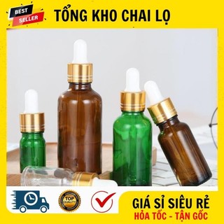 [RẺ VÔ ĐỊCH] Chai Lọ Chiết Serum ❤ [50ml] Chai Lọ Tinh Dầu Thủy Tinh Nắp Bóp Giọt [Chai Lọ Lo My Pham] .