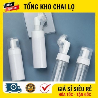 [RẺ VÔ ĐỊCH] Chai Lọ Xịt Tạo Bọt Mát Xa ❤ Chai Lọ Tạo Bọt Đầu Cọ Mát Xa 100ml,150ml Đựng Sữa Rửa Mặt.