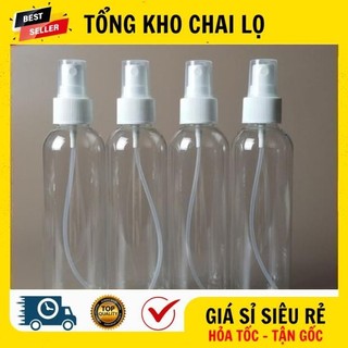 [RẺ VÔ ĐỊCH] Chai Xịt Phun Sương ❤ Chai Nhựa Pet Xịt Phun Sương 150ml,200ml,250ml Chiết Mỹ Phẩm, Nước Hoa.