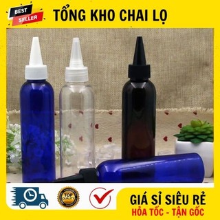 [RẺ VÔ ĐỊCH] Chai Lọ Chiết Mĩ Phẩm ❤ Chai Lọ Nhựa Pet Nút Nhọn 150ml,200ml,250ml Chiết Mỹ Phẩm .