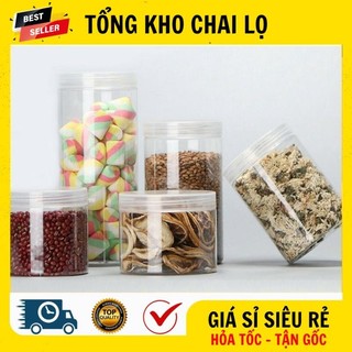 [RẺ VÔ ĐỊCH] Hủ Hộp Đựng Kem ❤ Hũ Nhựa Pet Trong Nắp Trong 50g 100g 200g 250g Đựng Mỹ Phẩm, Thực Phẩm, Đồ Khô, Ngũ Cốc