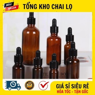 [RẺ VÔ ĐỊCH] [5ml,10ml] Chai Lọ Đựng Tinh Dầu Bóp Giọt Khoen Đen , Chai Lọ Chiết Serm