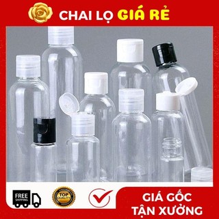 Chai Lọ Nắp Bật ❣️ Vỏ Nhựa Pet 100ml,50ml,30ml,20ml,10ml Chiết Mỹ Phẩm ,.