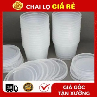 [Combo 50c] Hũ Làm Caramen, Bánh Flan, Khuôn Làm Bánh Có Nắp Bằng Nhựa 100% ❣️.