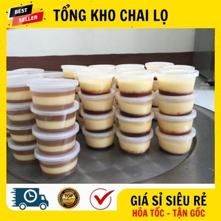 [RẺ VÔ ĐỊCH] Hũ Hộp Làm Caramen, Hủ Hộp Bánh Flan, Khuôn Làm Bánh Flan Có Nắp Bằng Nhựa 100% .