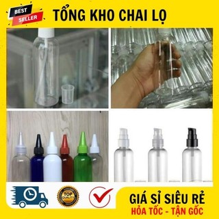 [RẺ VÔ ĐỊCH] [100c] Lọ Nhựa Pet Nút Nhọn Chiết Mỹ Phẩm 20ml/30ml/50ml/100ml - Chai Nhựa Nút Nhọn / Chai Chiết Mực