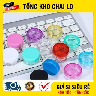 [RẺ VÔ ĐỊCH] Hủ Hộp Đựng Kem ❤ Hũ Hộp Nhựa Tròn 3g,5g,10g,20g,30g,50g,100g Chiết Kem , Chai Lọ Chiết Mỹ Phẩm .