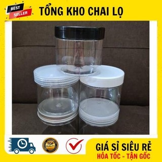 [RẺ VÔ ĐỊCH] Hủ Hộp Đựng Kem ❤ Hũ Hộp Nhựa Pet 500g,1kg Đựng Mỹ Phẩm, Thực Phẩm, Đồ Khô, Ngũ Cốc