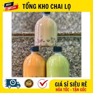 [RẺ VÔ ĐỊCH] Chai Lọ Chiết Mĩ Phẩm ❤ Chai Lọ Nhựa Pet [500ml, 1 Lít Dày] Nắp Vặn Đen Đựng Trà Sữa, Mật Ong, Nước Ép