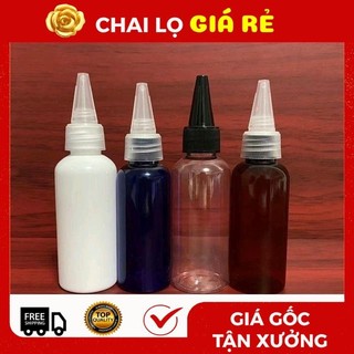 Chai Chiết Mĩ Phẩm ❣️ [20ml - 250ml] Vỏ Nhựa Pet Nút Nhọn Chiết Mỹ Phẩm, Mực..