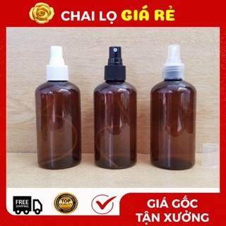 Chai Xịt Phun Sương Nhựa Pet 250ml Lùn Chiết Mỹ Phẩm ❣️,.