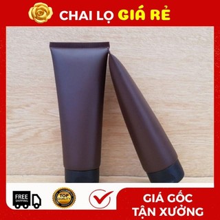 Tuýp Chiết Mỹ Phẩm ❣️ Tube Nhựa Nâu 100ml Nắp Lật Chiết Mỹ Phẩm ,.