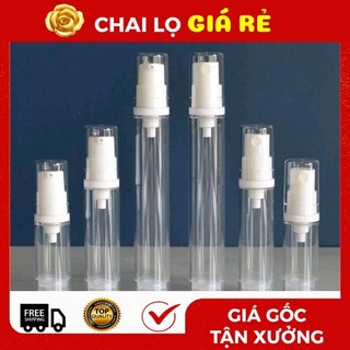 Chai Lọ Nhựa Hút Chân Không 5ml,10ml,15ml,30ml,50ml,100ml Chiết Mỹ Phẩm ❣️