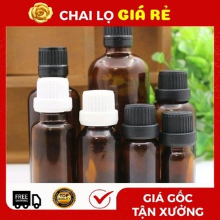 Lọ Chiết Serum [15ml,20ml,30ml] Vỏ Đựng Tinh Dầu Thủy Tinh Nắp Vặn Đen ❣️