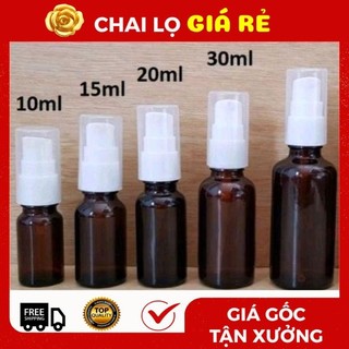 Chai Chiết Mĩ Phẩm Thủy Tinh Xịt Giọt 5ml,10ml Đựng Serum ❣️ Top Rẻ