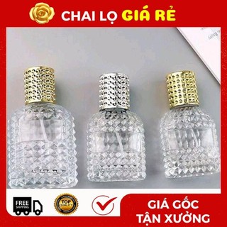 Lọ Chiết Nước Hoa 30ml Bầu Gai Vàng Đựng Dầu Thơm Valentino ❣️ Top Rẻ