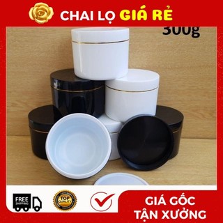 Hũ Hộp Đựng Kem Body Trắng,Đen 300g Rỗng Chiết Mỹ Phẩm, Phụ Kiện Du Lịch ❣️