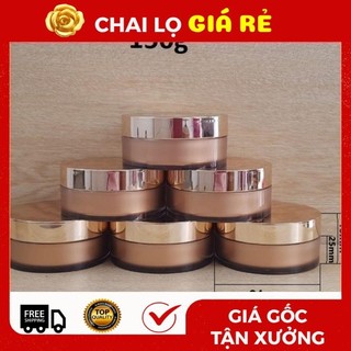 Hủ Hộp Đựng Kem ❣️ Body Xi Vàng,Bạc Cao Cấp 150g Chiết Mỹ Phẩm , Phụ Kiện Du Lịch Top Rẻ