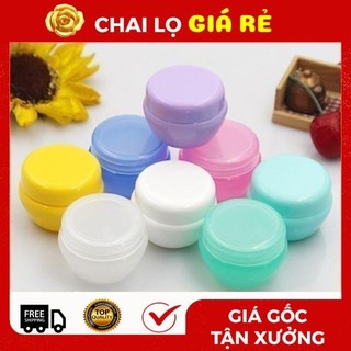 Hủ Hộp Đựng Kem ❣️ Nhựa Chiết Mỹ Phẩm 5g,10g,20g Có Nắp Lót, Phụ Kiện Du Lịch Top Rẻ