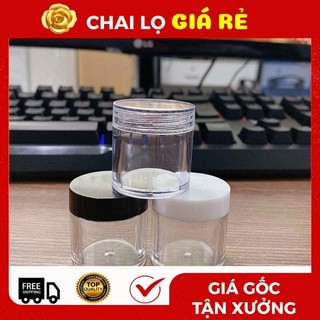 Hủ Hộp Đựng Kem ❣️ Nhựa Thân Cao 10g Chiết Mỹ Phẩm, Phụ Kiện Du Lịch Top Rẻ