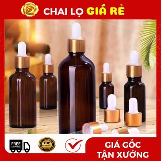 Chai Lọ Chiết Serum [100ml] Đựng Tinh Dầu Bóp Giọt Khoen Vàng, Đen, Bạc ❣️