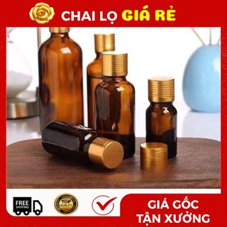 Chai Lọ Chiết Serum ❣️ Đựng Tinh Dầu Nắp Vặn Vàng 5ml,10ml Chiết Serum , Phụ Kiện Du Lịch Top Rẻ