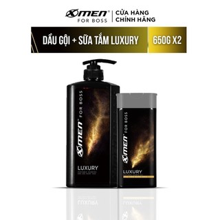 Dầu gội nước hoa X-Men for Boss Luxury 650g + Sữa tắm nước hoa X-Men for Boss Luxury 180g