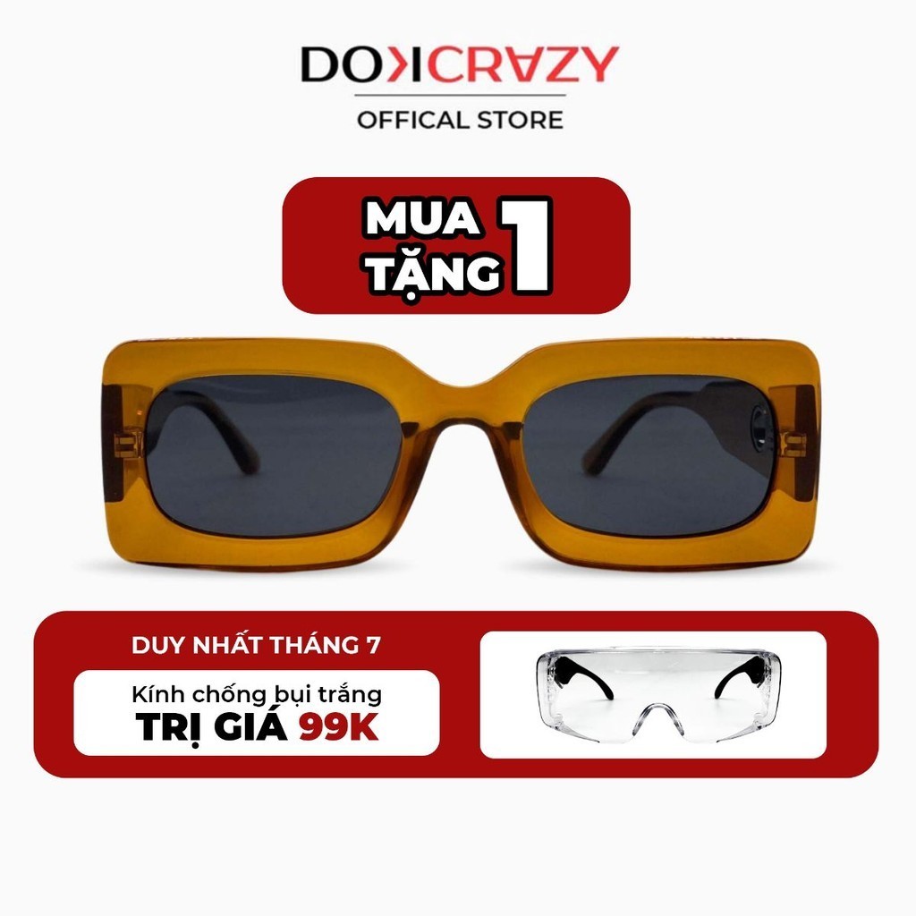 Kính mát thời trang DOKCRAZY PUNKY Streetwear, Độc Đáo chất liệu cao cấp chống tia UV, tia cực tím